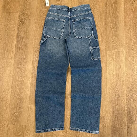 GAP women's wide leg carpenter jeans Size 0 NWT - Picture 6 of 7